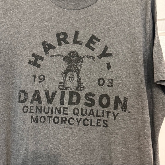 Harley-Davidson Gray Men's T-Shirt Indianapolis Indy 500 Fishers Indiana Size XL - Picture 3 of 7